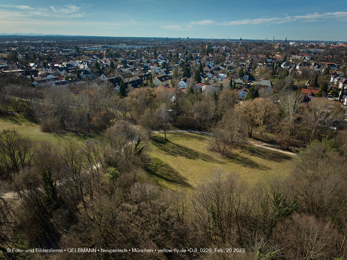 20.02.2023 - der Ostpark im zu warmen Februar 2023 in Neuperlach